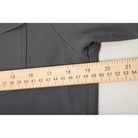 Criquet Polo Shirt Mens Small Gray Long Sleeve Pima Cotton Golf Casual - Picture 8 of 11